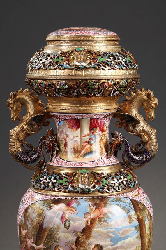 An Austrian enamel vase | MasterArt